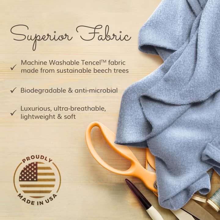 HappyLuxe - Wholesale Omslagdoek - Dames - The Wayfarer draagdoek en sjaal voor op reis | Serenity Blue1