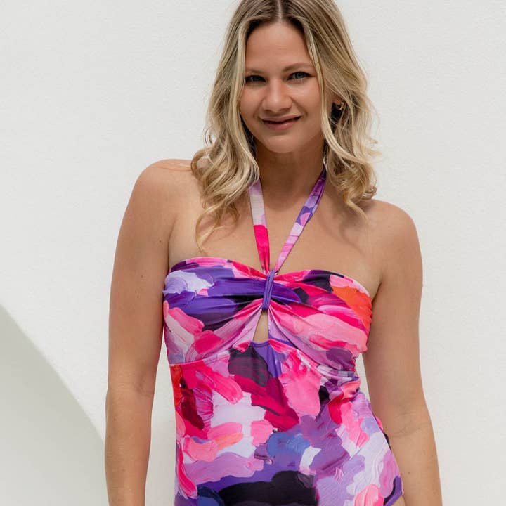 Joanna One Piece - x Erin Reinboth Art for wholesale by Full Bums Swimwear