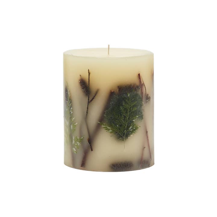 Rosy Rings - Wholesale Pillar Candle - Forest Small Round Botanical Candle