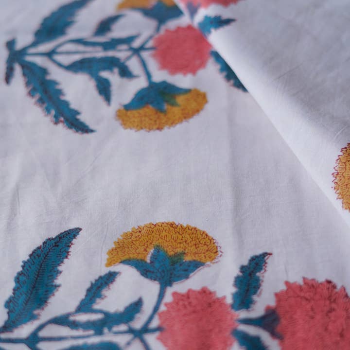 Annahmol - Wholesale Quilt - Kids & Baby - Wood Block Print Reversible Cotton Baby Blanket35