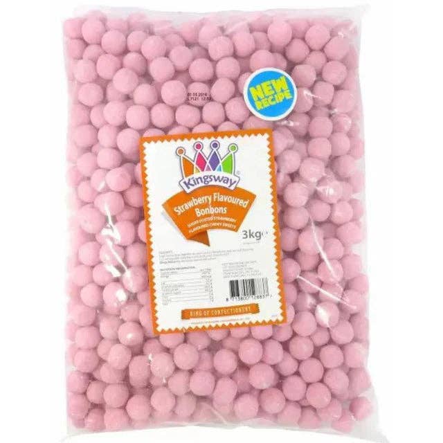 Gaffney's Sweets & Treats Wholesale - Wholesale Hard Candy - Kingsway Veggie Strawberry Bon Bons 3kg1