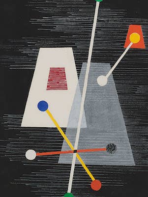 Truncated Pyramids by László Moholy-Nagy, 1920s - Postcard for wholesale by Flashback Shop