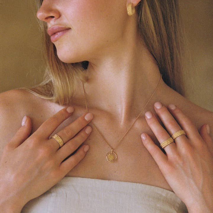 Agapée Jewelry – Großhandel Kette mit Anhänger/Charm – Calida Halskette | Schmuck Gold Geschenk Wasserdicht5