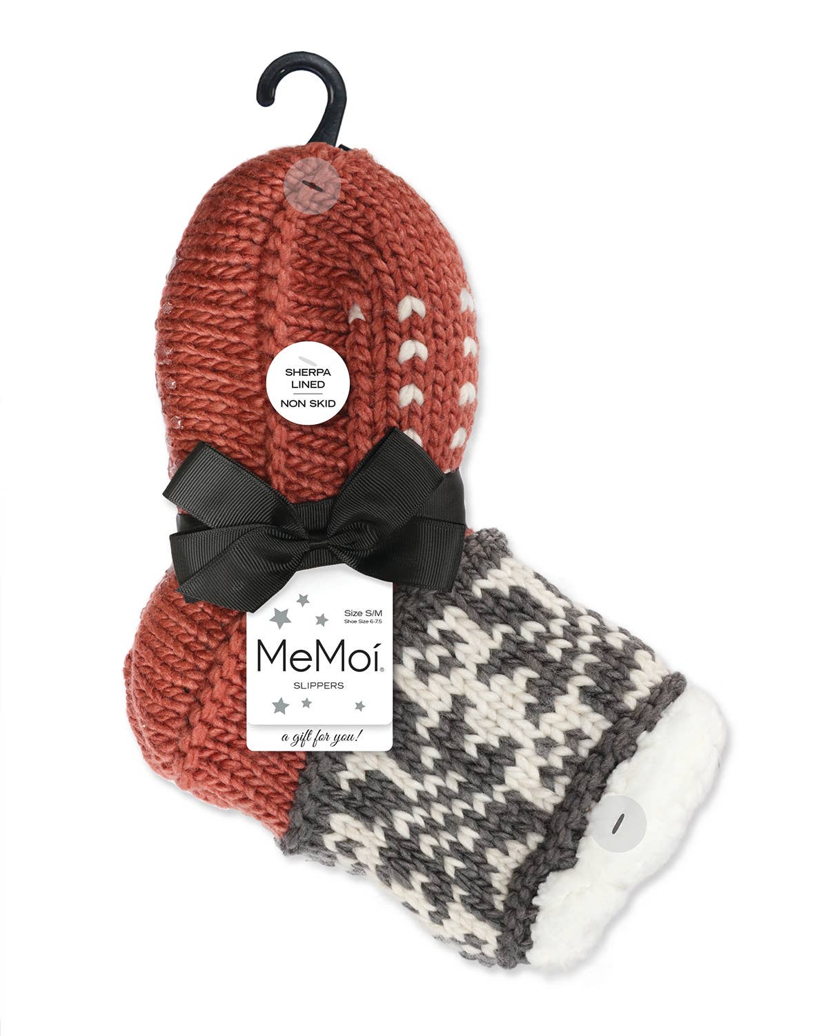 Infinity Classics International Inc. - Wholesale Socks - Women's - Snowflake Border Recycled Knit Sherpa Lined Lounge Sock7