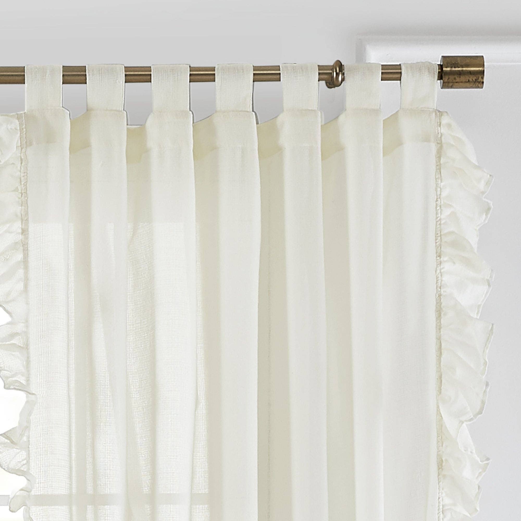 Threadmade Home - Wholesale Curtain - Bella Tab-Top Ruffle Sheer Window Curtain5