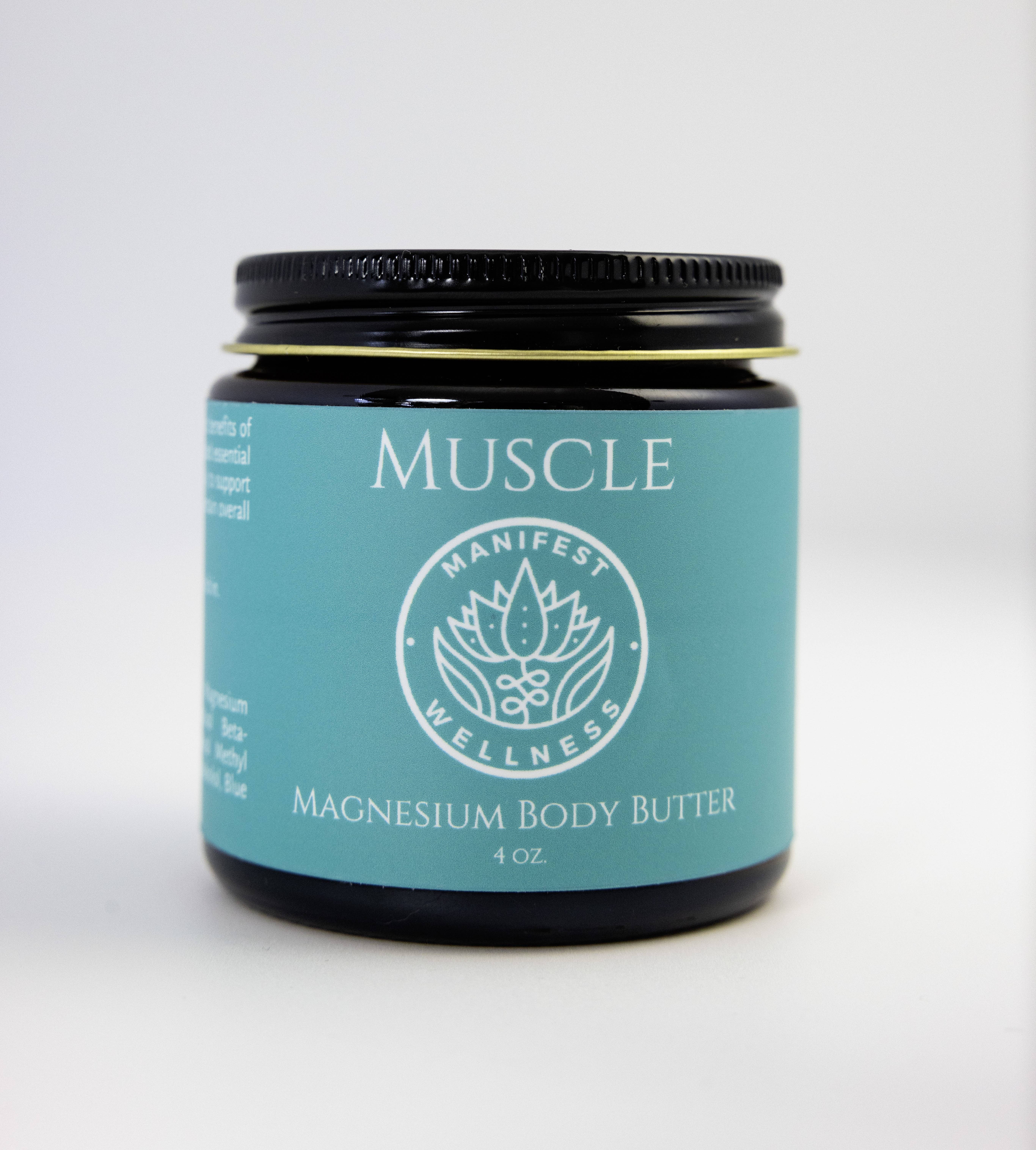 Manifest Wellness - Wholesale Body Balm/Butter - Magnesium Muscle Body Butter Organic Butters & Soothing Oils2