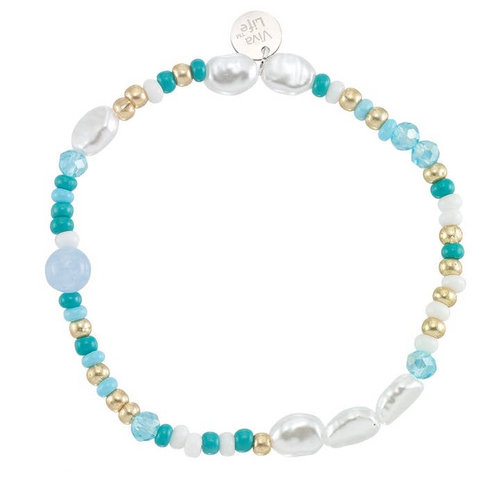World End Imports Jewelry & Gifts - Wholesale Beaded Bracelet - BR Multi Beaded Pearl-12
