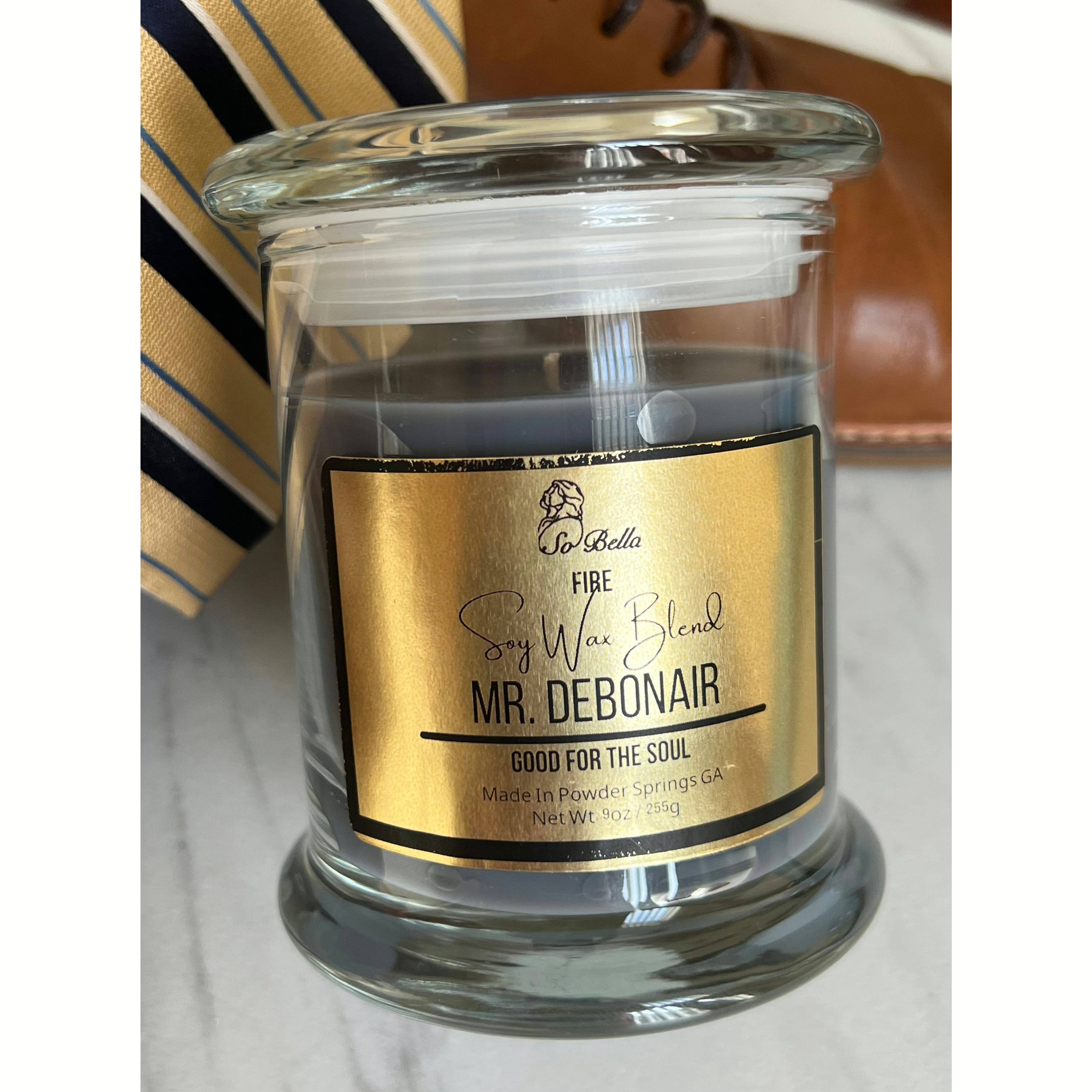 So Bella - Wholesale Jar/Filled Candle - Mr. Debonair 9 oz Candle - Men's Line1