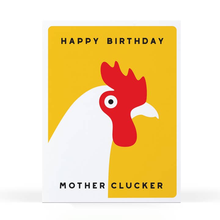Happy Birthday Motherclucker for wholesale by Sweet Bippy Press