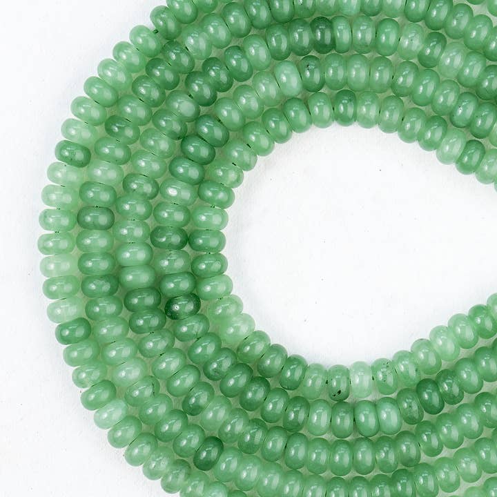 Soothing Crystals Beads - Wholesale Beads - Rondelle Crystal Beads | Green Aventurine | Gemstone Beads 5