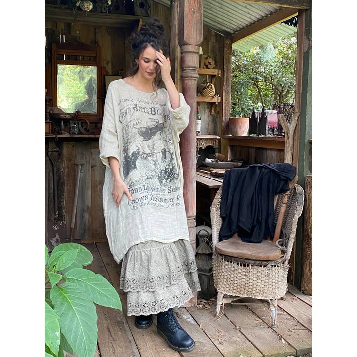 Miss Rose Sister Violet - Wholesale Dress - Women's - WOMEN'S - Secret Garden Linen Gauze dress.