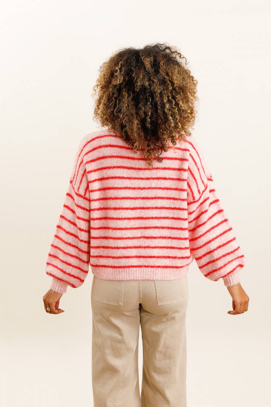 LÉA & LUC - Wholesale Knit Sweater - Women's - Striped sweater REF. 511586