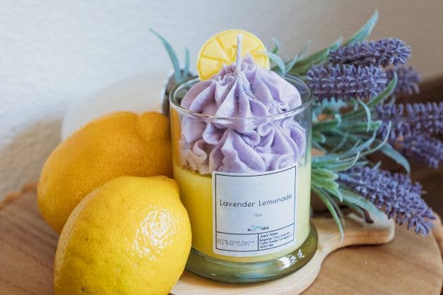 BeYOUtiful Bath* Body * Burn - Wholesale Novelty Candle - Lavender Lemonade Dessert Candle