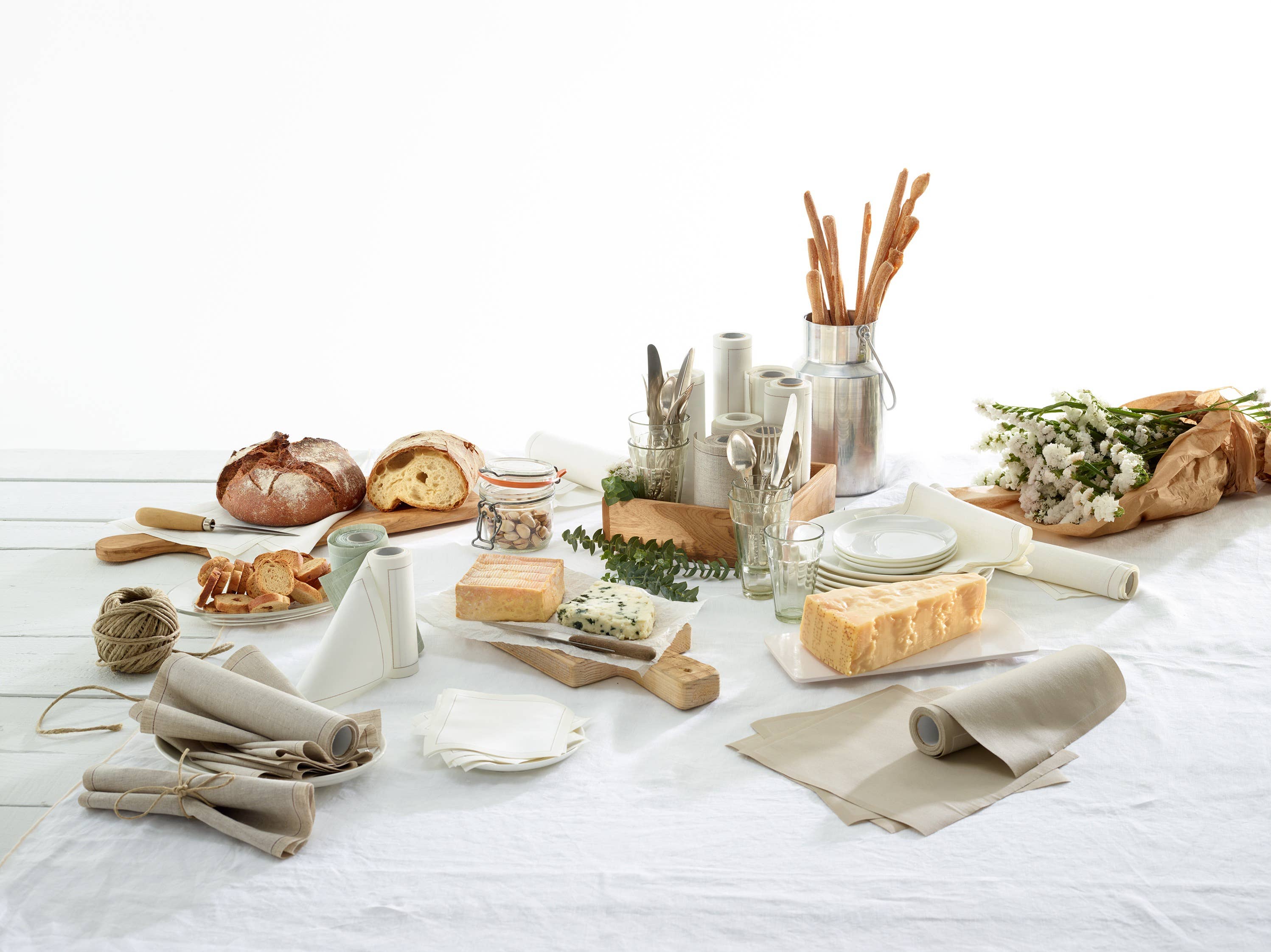 MY DRAP - Wholesale Disposable Napkin - Cream Linen Cocktail Napkins 50 Units3