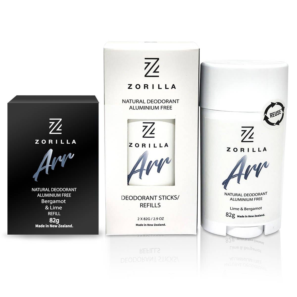 Zorilla - Wholesale Deodorant – Men's - Arr Aluminium Free Refillable Deodorant Stick 82gm2