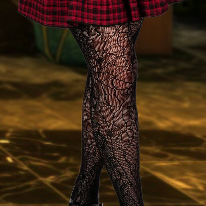 HALLOWEEN GOTISKE FISKENET EDDERKOPPESPINDSTRØMSTIGHTS for engroshandel hos Western Fashion