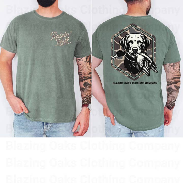 Kurzarmhemd im Tarnmuster "Raisin' Hell" für die Jagd für den Großhandel von Blazing Oaks Clothing Company