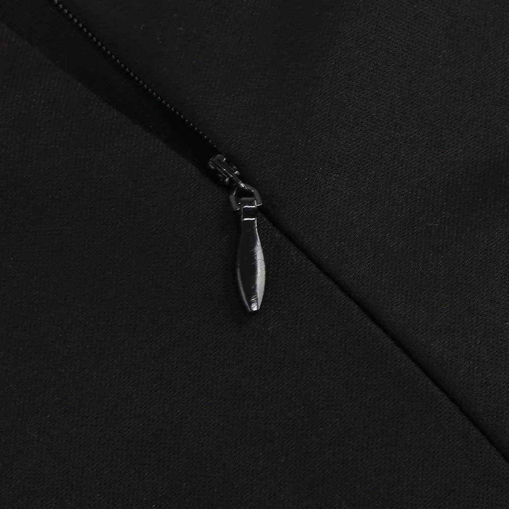 Black SY475 Elegant Floral Tube Top Backless Slit Dress for Women for wholesale on Faire11