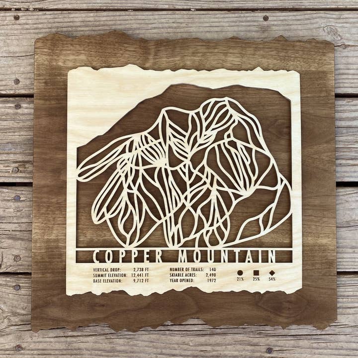 Copper Mountain Trail Map for wholesale by Mountaincut