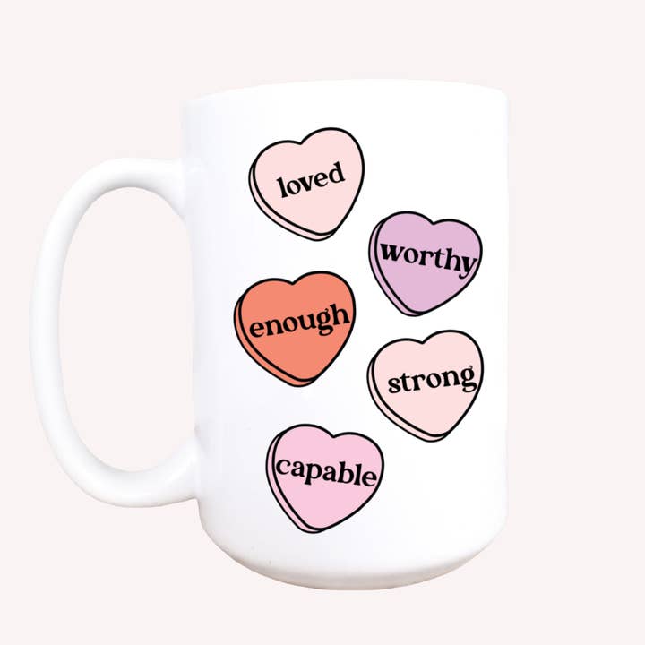 Mug d'affirmation pour la Saint-Valentin, Affirmation, tasse pour la Saint-Valentin pour la vente par Mug and Mini