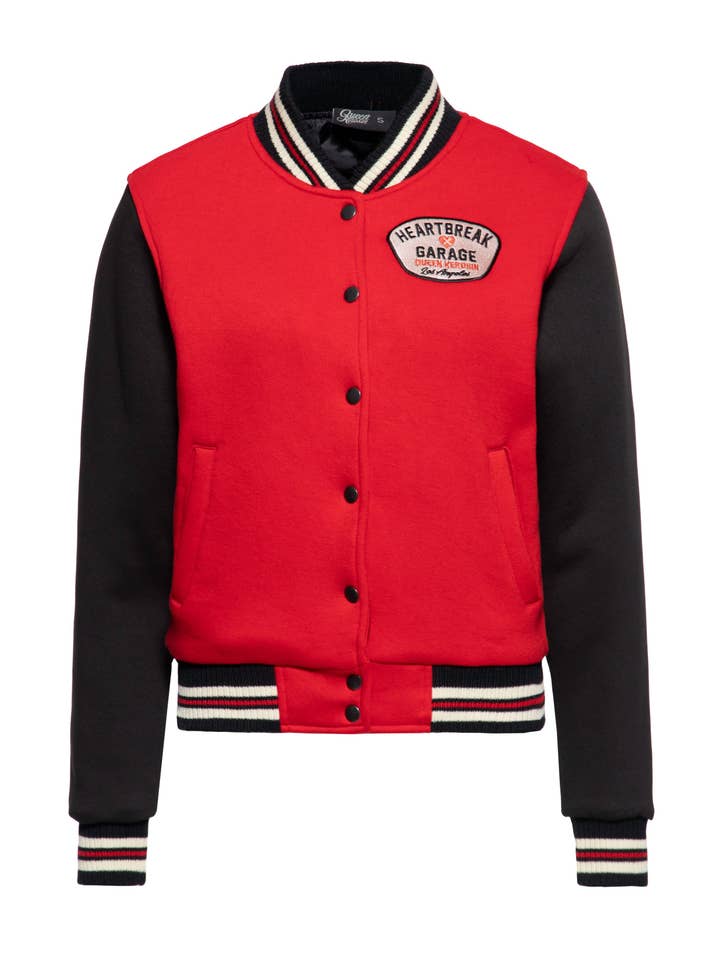 KING KEROSIN - Wholesale Varsity/Baseball Jacket - Women's - Heartbreak Garage College Jacket2