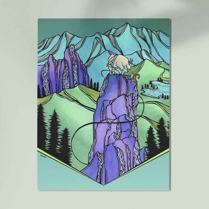 Go Climb Art Print for wholesale by Kylee Firlit Creative