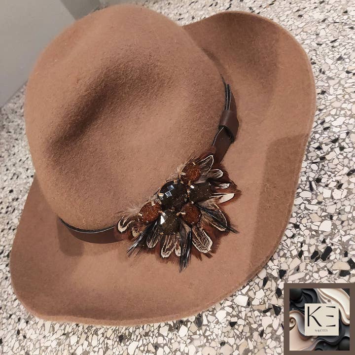 knipEYES – wholesale Shoe jewellery – Women’s – Shoeclips & Fashionclips Feather - Brown/Green (per pair)11