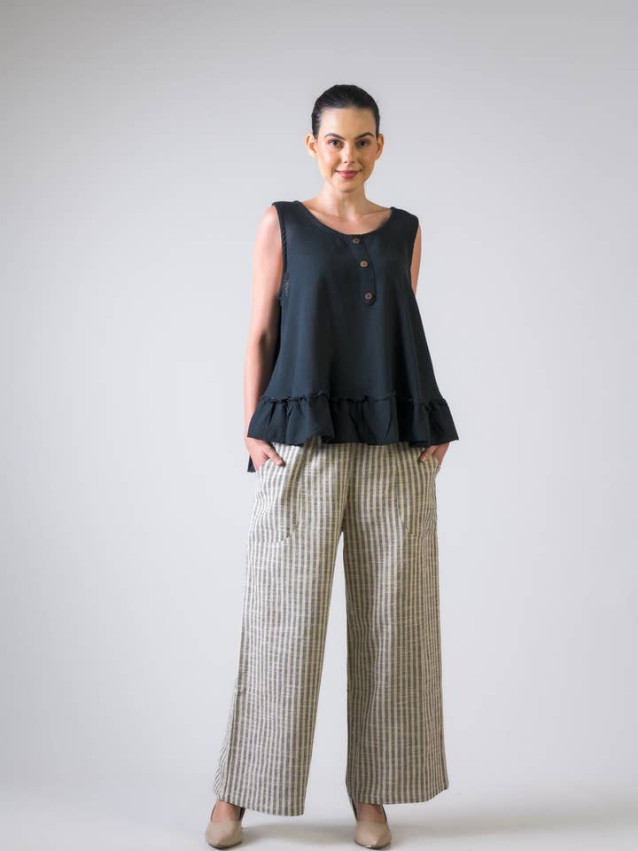 Rhea Buttons Linne för wholesale av Rhea