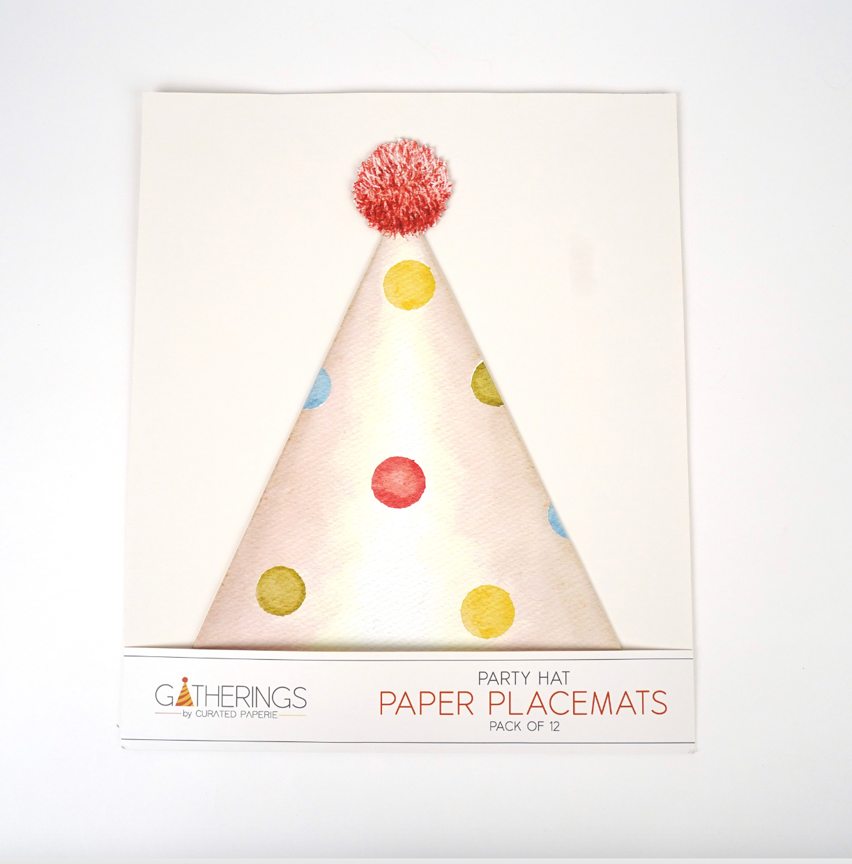 Gatherings by Curated Paperie - Venta al por mayor Mantelito desechable - Manteles de papel con sombrero de fiesta de cumpleaños3