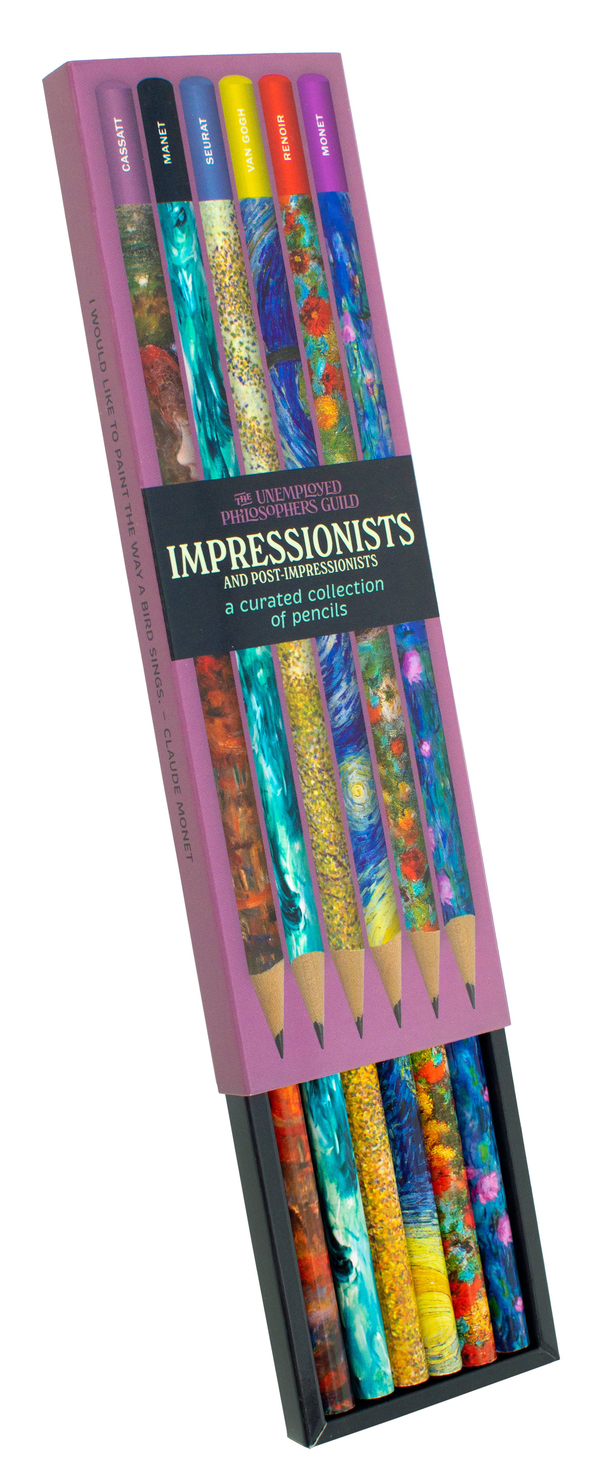 Unemployed Philosophers Guild - Wholesale Pencil - Impressionists Pencil Set1