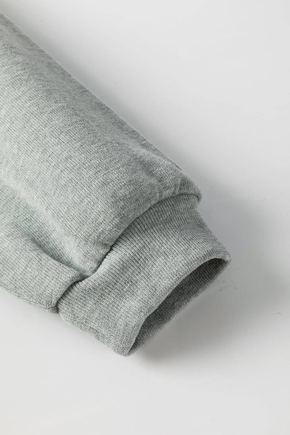 Customizable  Grey Side Split Drop Shoulder Oversized Sweatshirt for wholesale on Faire6