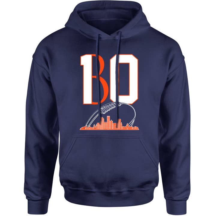 Nix 10 Denver Football Skyline hoodie, uniseks voor wholesale door Ferocitees