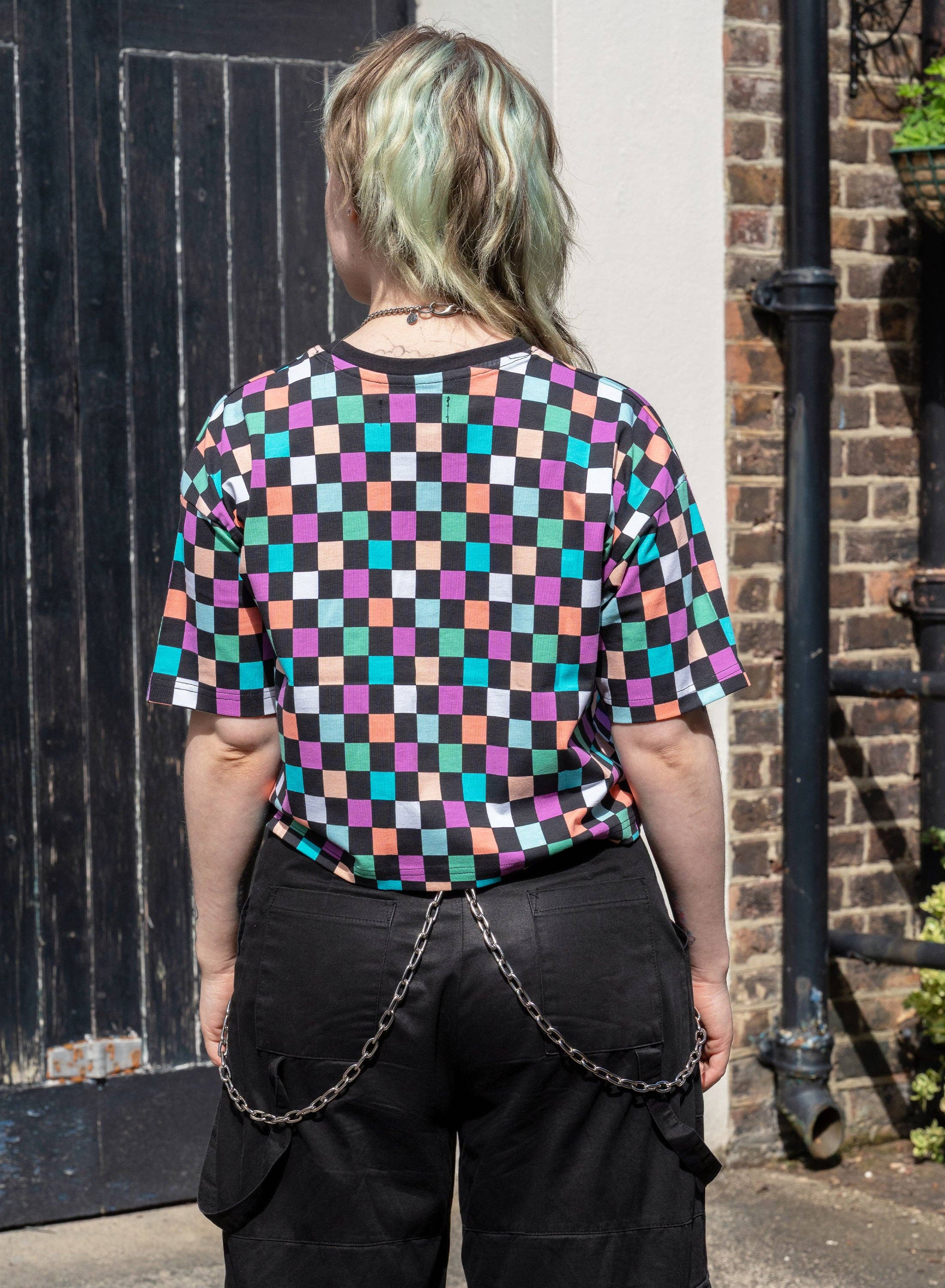 Rebel Romance - Vente T-shirt – femme - T-shirt ample à carreaux Rebel Romance4