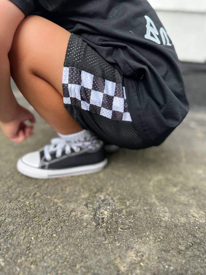 Smiley Daze - Wholesale Shorts - Kids - BLACKOUT • MESH SHORTS2