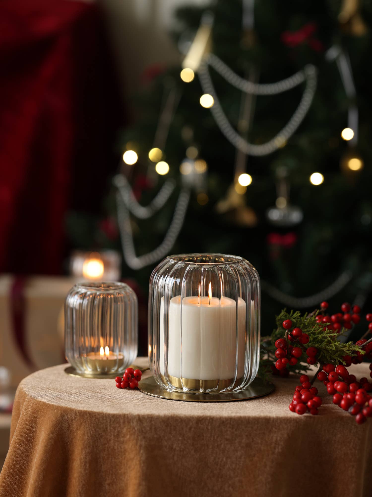 Fleck - Wholesale Candle Holder - Kira Glass Lantern, Large1