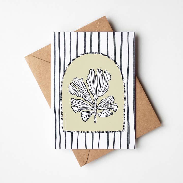 ELKHORN STRIPE_ wenskaarten voor wholesale door Harvey Walker Studio