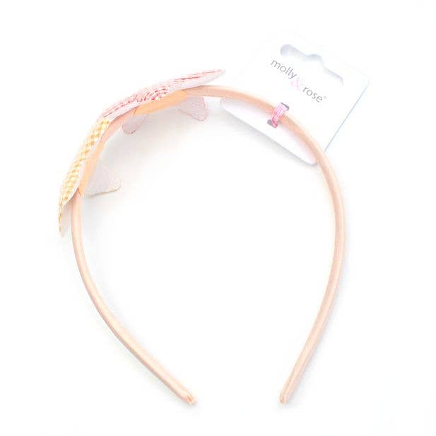 Inca UK - Vente Bandeau – femme - Aliceband à motif étoile vichy de 1 cm de large3