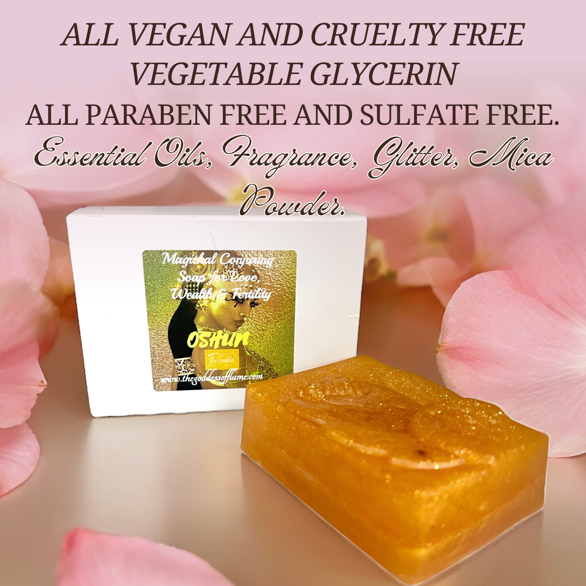 The Goddess of Flame - Wholesale Bar Soap - Oshun Enchanted Magic Soap for love, wealth and fertility4