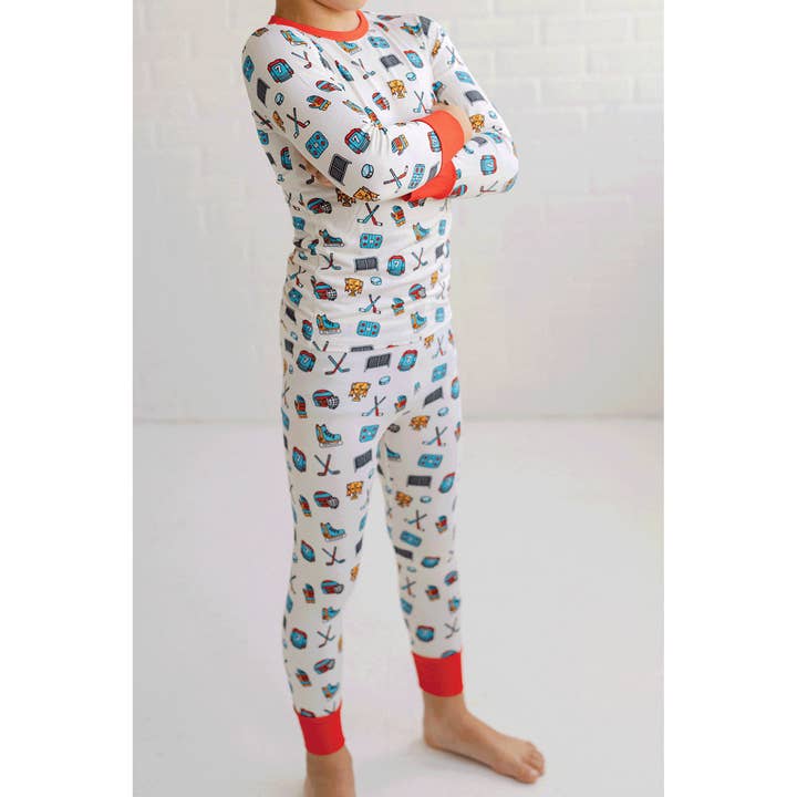 Tailgate Tikes - Wholesale Sleepwear Set - Kids - Hockey Two-Piece Pajama Set5