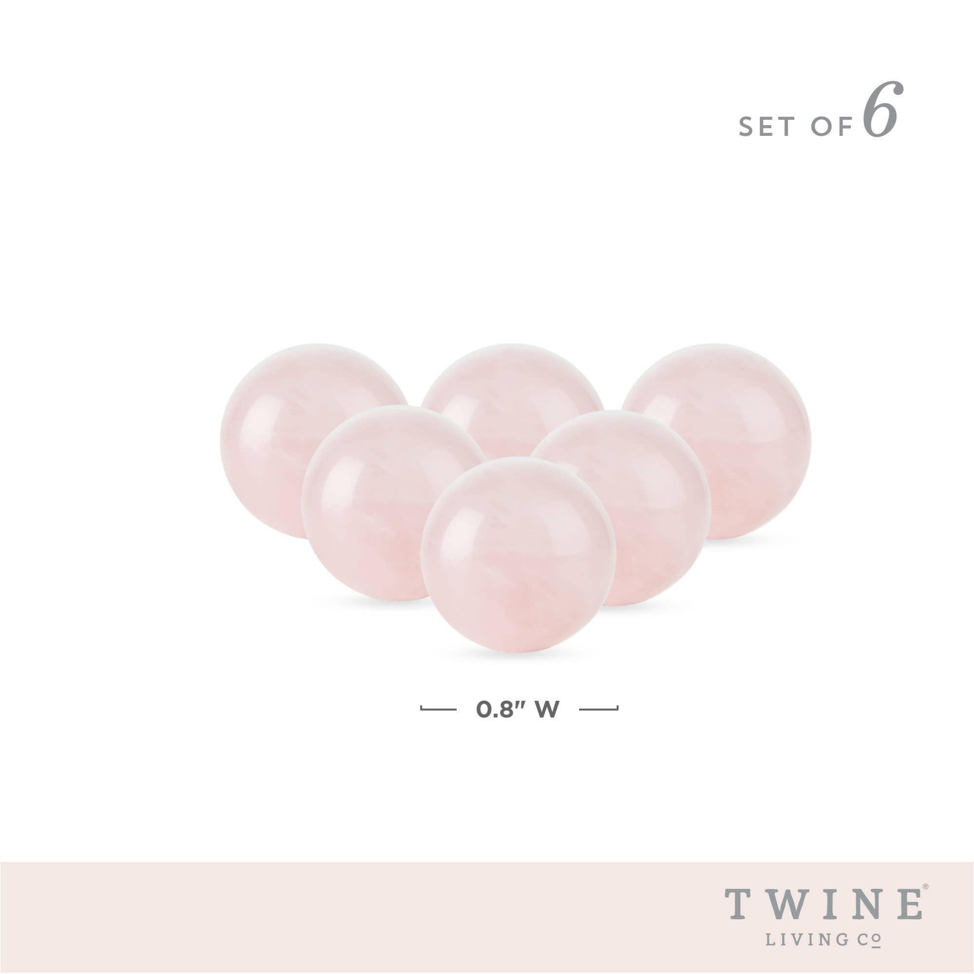 Rose Ensemble de 6 pierres réfrigérantes en quartz rose avec sac de rangement en vente sur Faire5