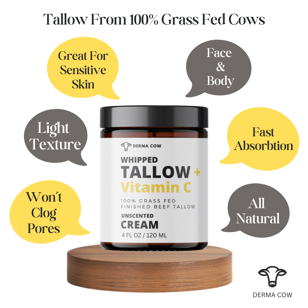 Derma Cow - Wholesale Body Cream/Lotion - Whipped Tallow Cream With Vitamin C, Cream for Face and Body3