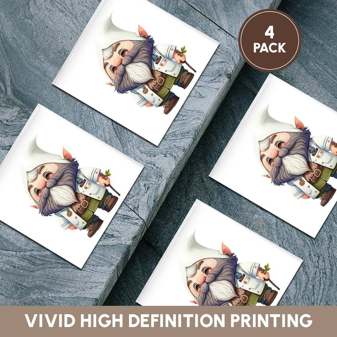 3dRose – wholesale Underlägg – 3dRose, Söt doktor-tomte illustration, Underlägg5