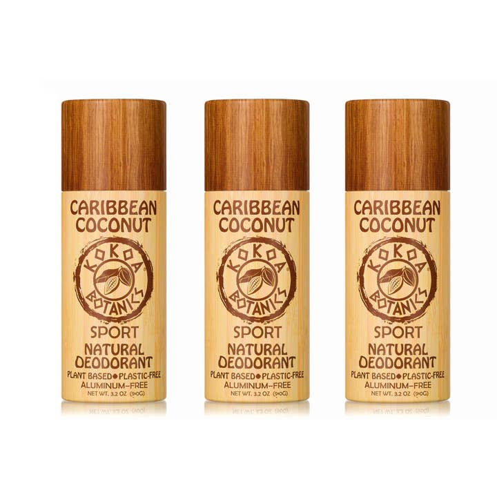 Kokoa Botanics – wholesale Deodorant – Unisex – Detox Deodorant - Caribbean Coconut - Plastic-Free 3.2 oz3