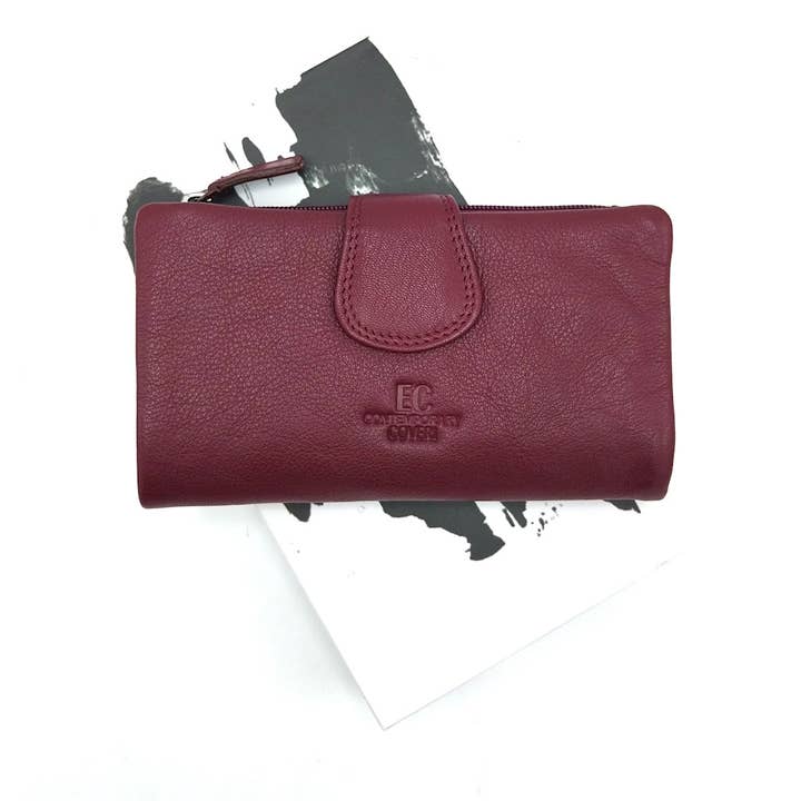 Women's genuine leather wallet, EC COVERI, art. EC24760-28 for wholesale by Suie Valentini srl