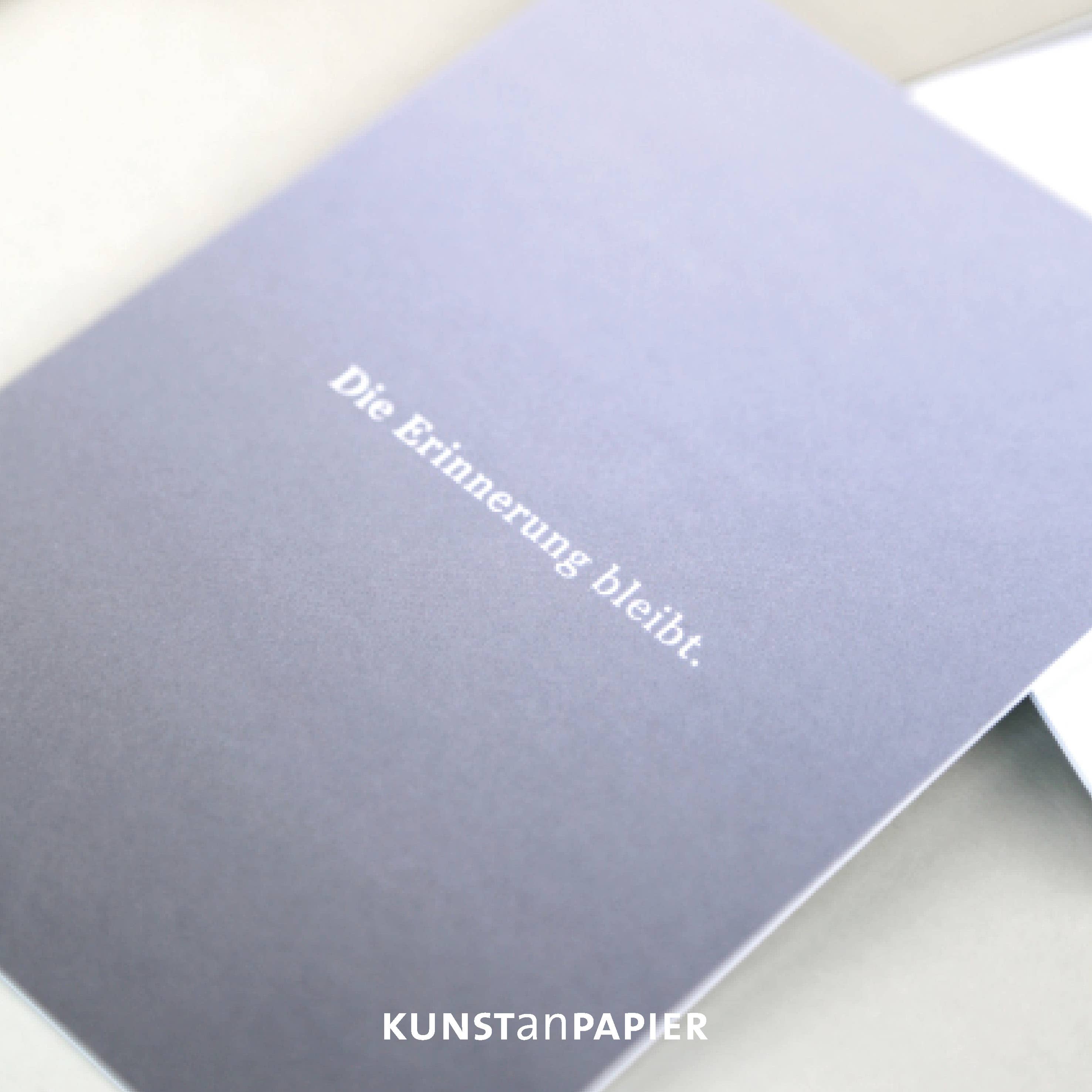 Kunst an Papier – Großhandel Beileidskarten – Trauerkarte Falk Erinnerung3