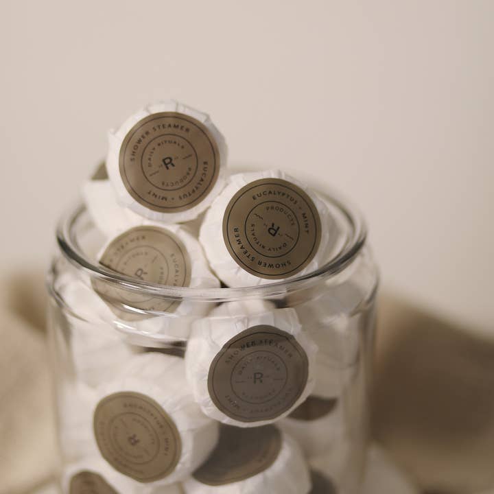 Daily Rituals - Wholesale Shower Steamer/Bomb - Shower Steamer | Eucalyptus + Mint | Paper Wrapped