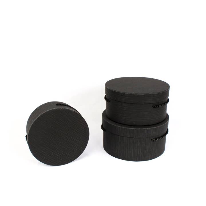 Elegant Design Supply - Wholesale Gift Box - Line Textures Round Box with Handle4