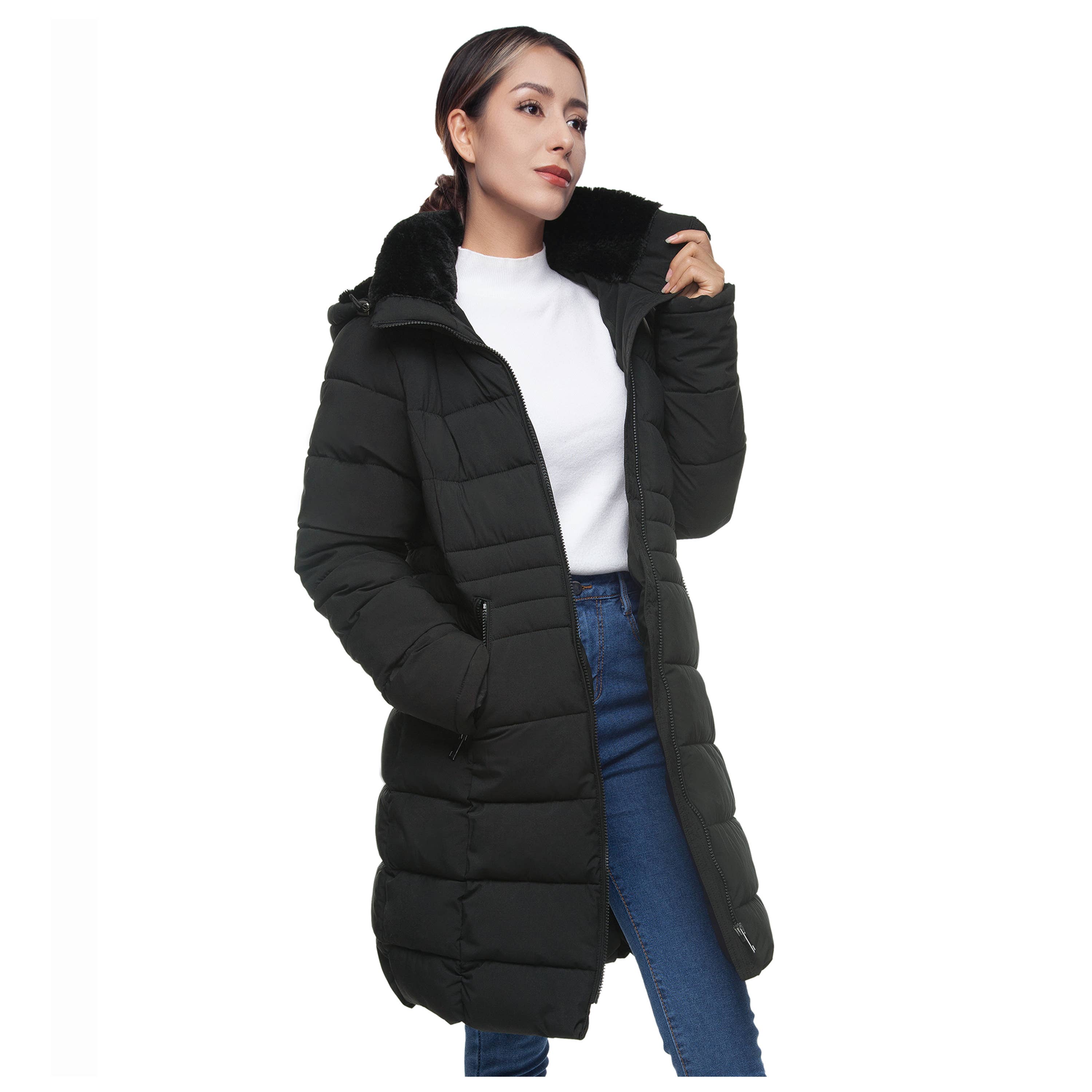 Rokka & Rolla - Wholesale Coat - Women's - Women's Heavy Long Winter Coat Parka Jacket18