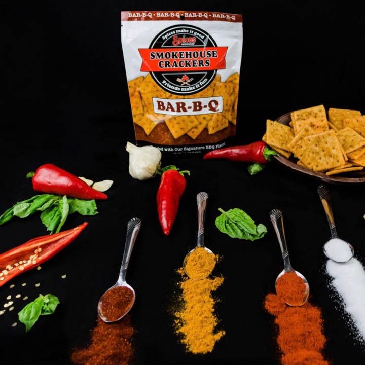 Spices Smokehouse Crackers-Bar-B-Q Flavor-12 ct.-3.5 or 7 oz for wholesale by Smokehouse Crackers