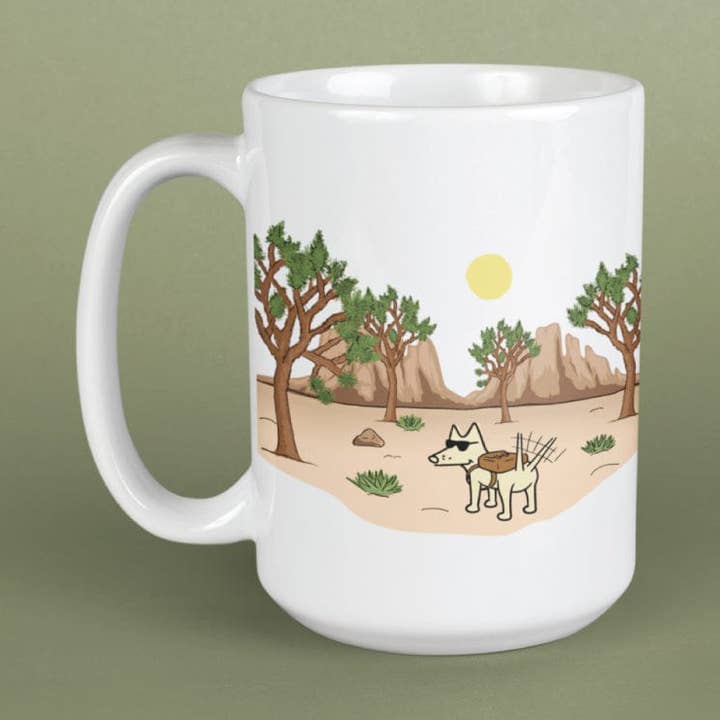 Joshua Tree - Large Coffee Mug for wholesale by Teddy the Dog